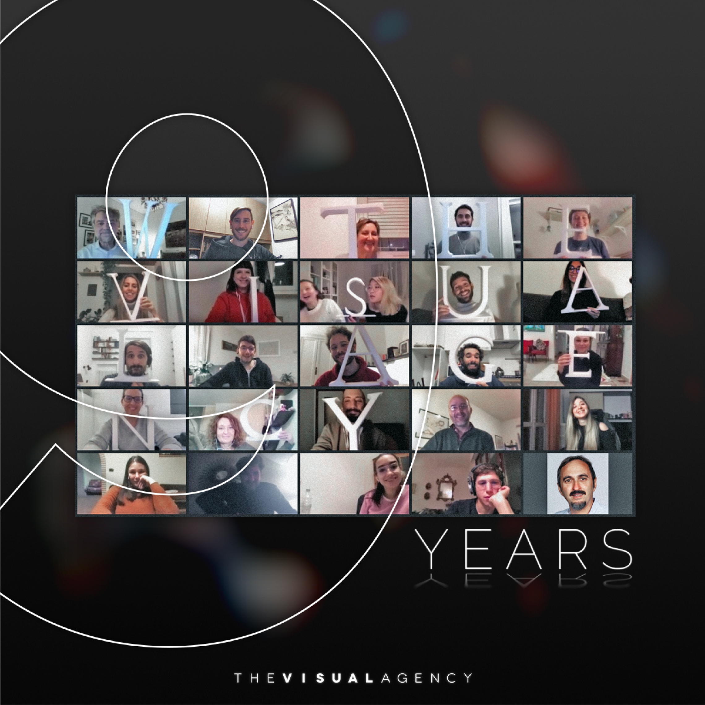 Un evento online del team di The Visual Agency per celebrare il 9° anniversario dell'agenzia