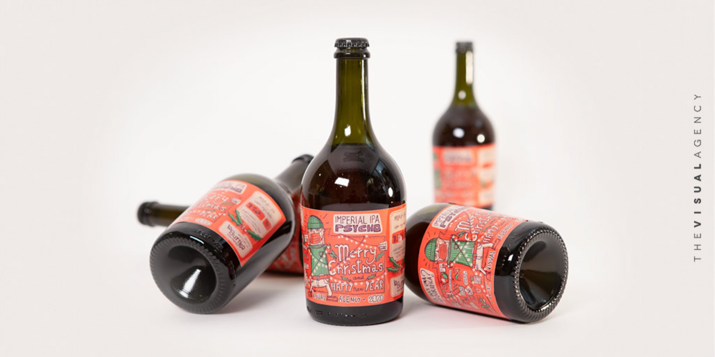 Beer bottles with TVA labels