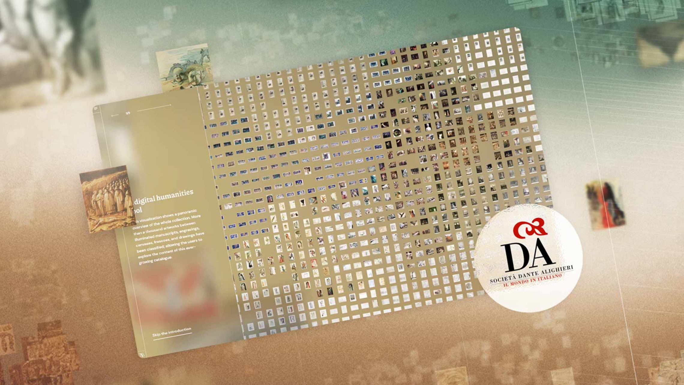 Dante Alighieri Society patronage for The Visual Agency's DivineComedy.digital