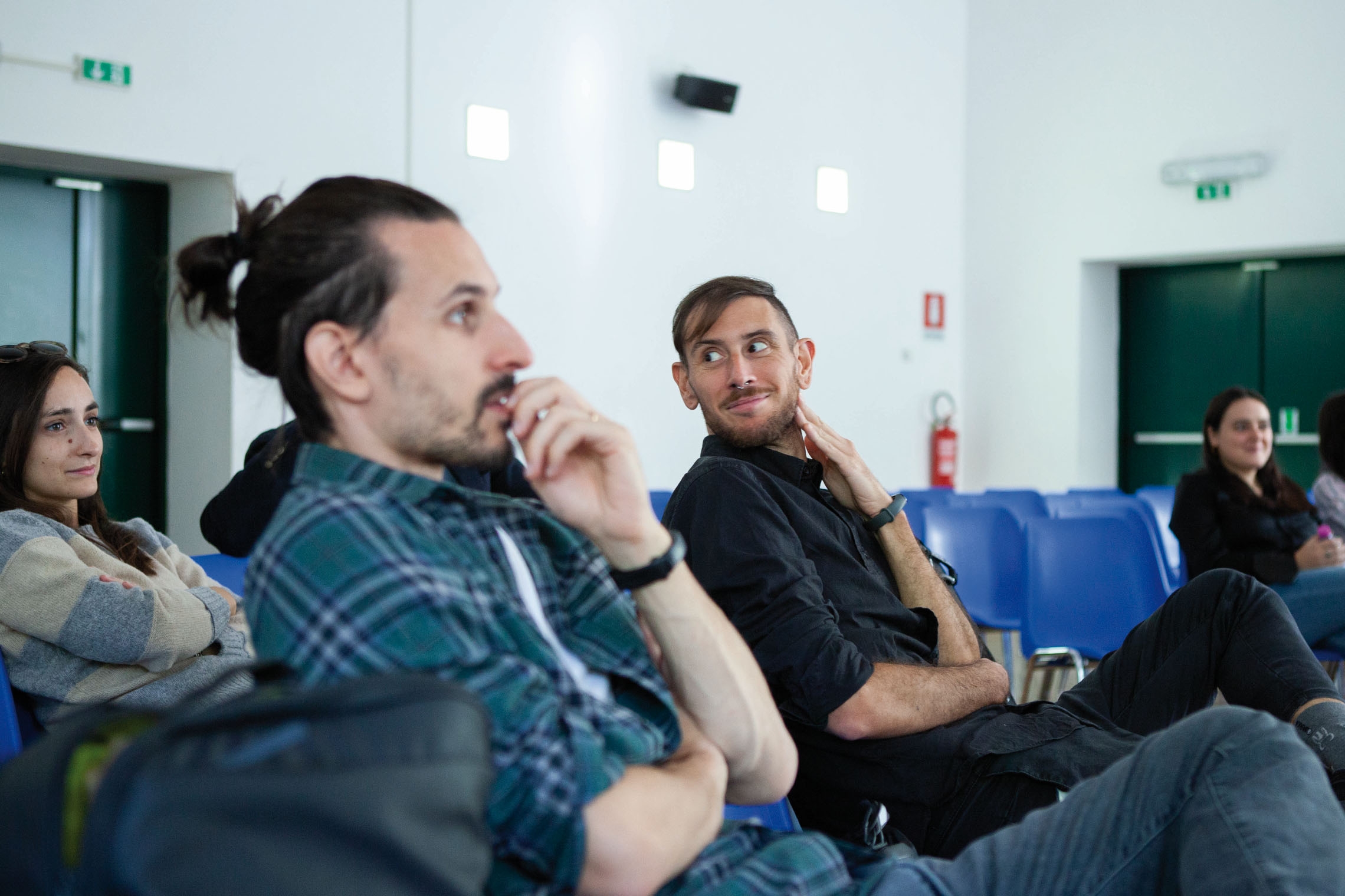 Matteo Bonera e Francesco Roveta nel pubblico