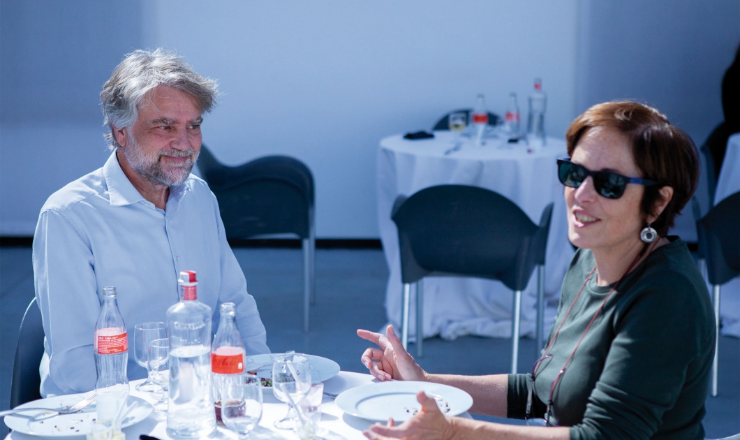 The Visual Agency's CEO Paolo Guadagni and Viviana Poletti from iCorporate