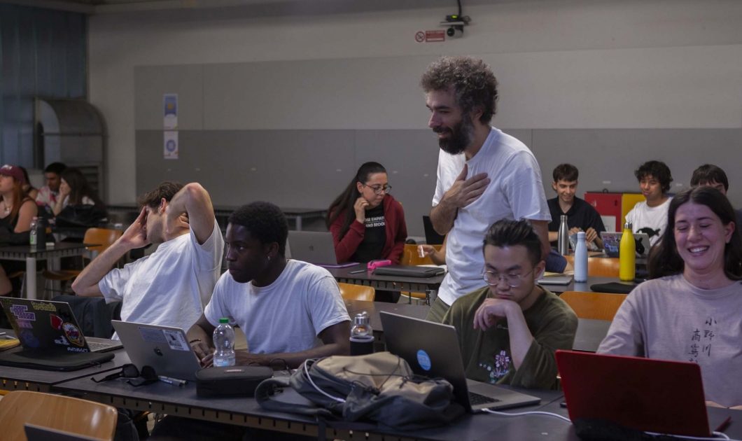 Students working during Nimbo's workshop at Politecnico