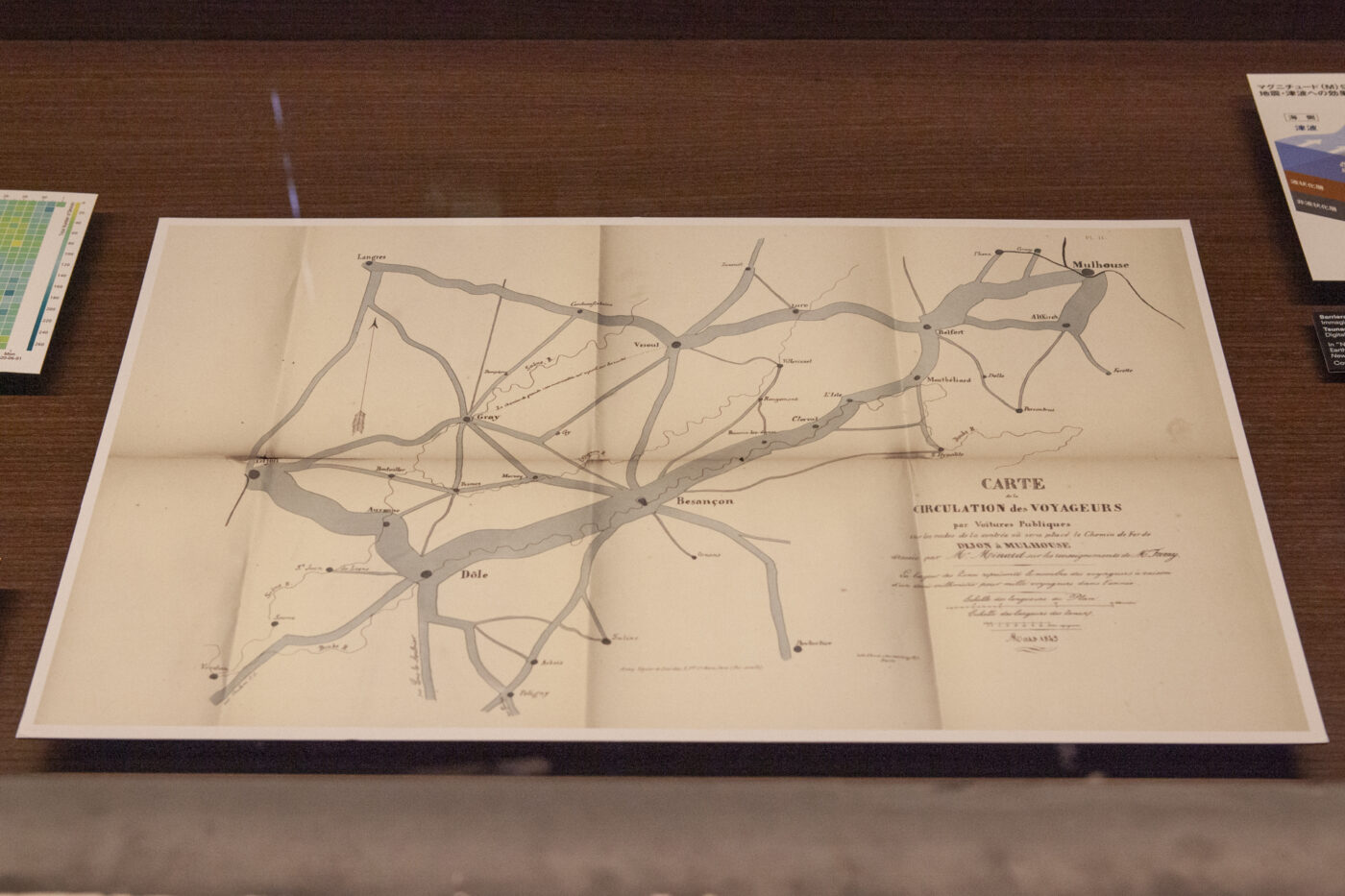 Carte de la circulation des voyageurs by Charles Minard